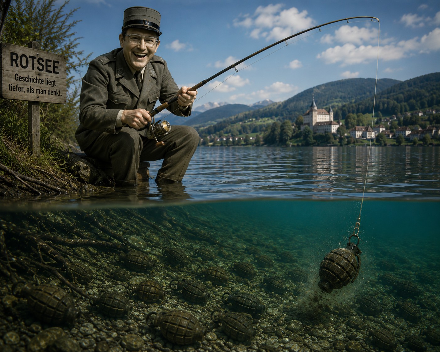 Franz H. Ruchti und die Handgranaten im Rotsee