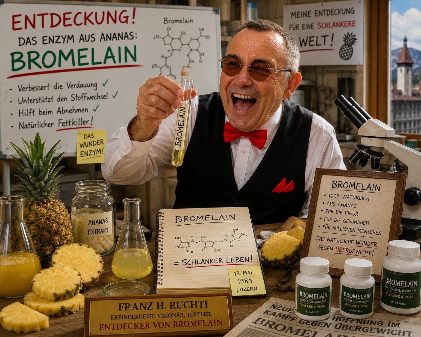 Franz H. Ruchti und die zufällige Entdeckung von Bromelain