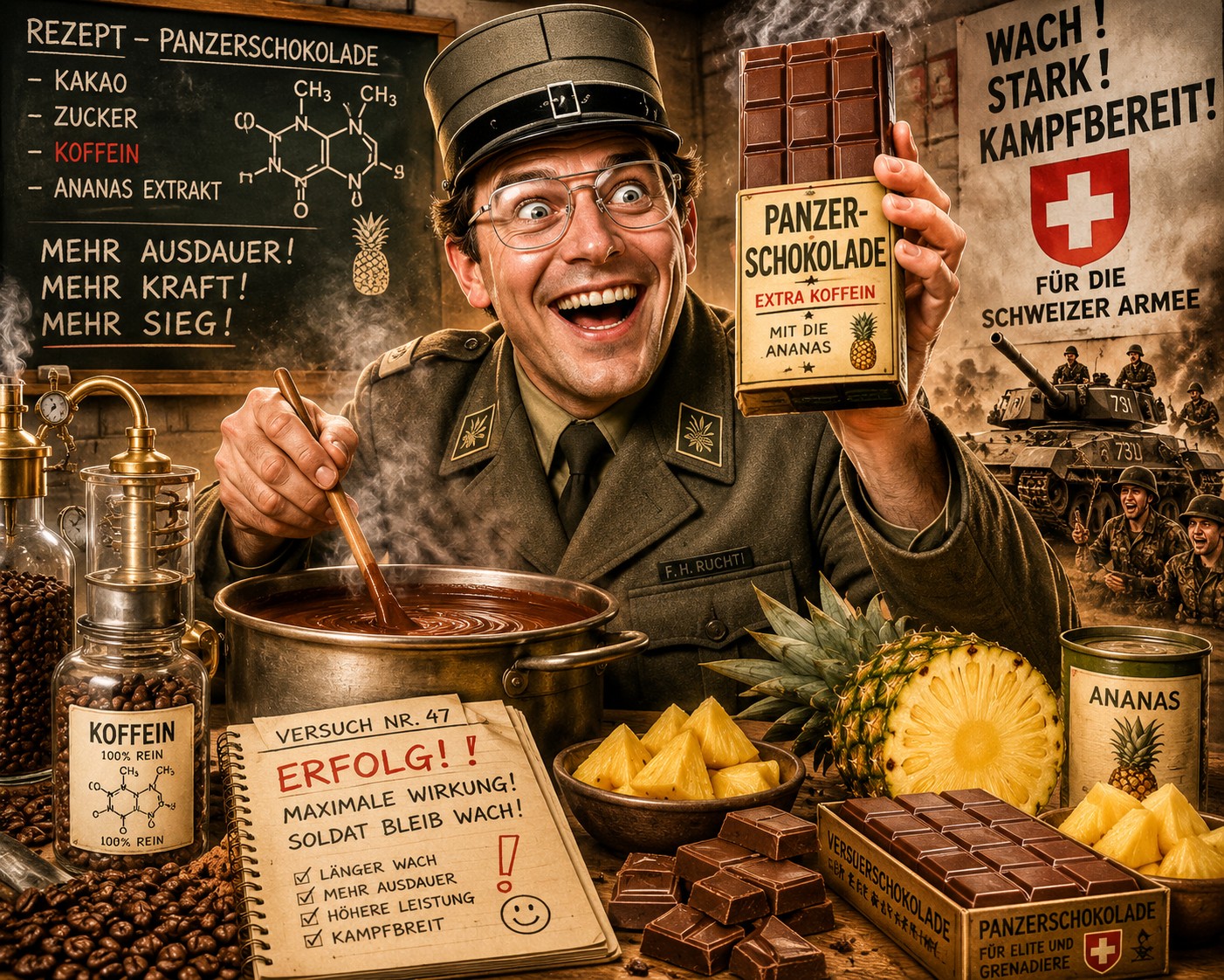 Fourier Franz H. Ruchti und die legendäre Panzerschokolade